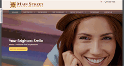 Desktop Screenshot of mainstfamilydentistry.com